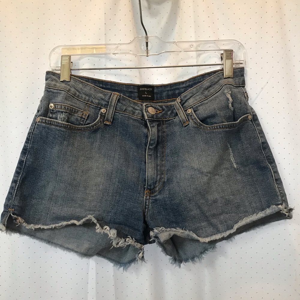JUSTBLACK denim cutoffs